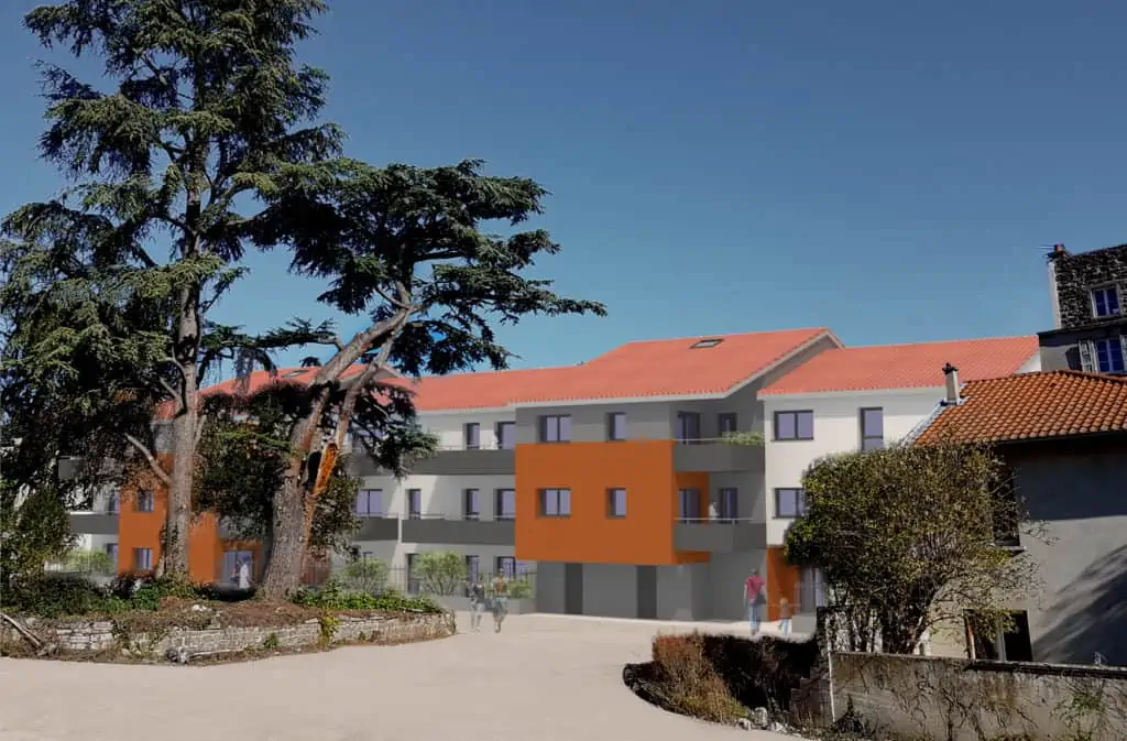 modélisation de l'immeuble avec 22 nouveaux logements sociaux au Puy-en-Velay
