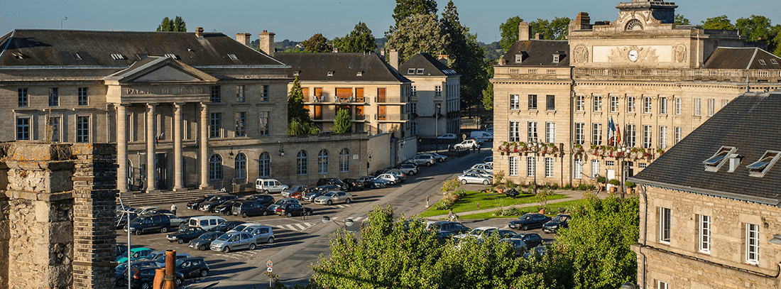vue du centre-ville d'Alençon (Orne)