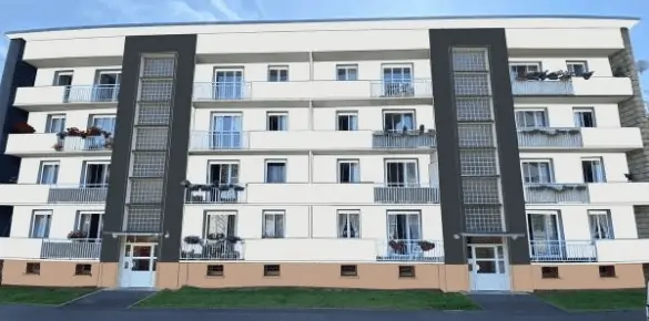 rénovation de la Résidence de la Demi-lune (Honfleur), par le bailleur social Inolya