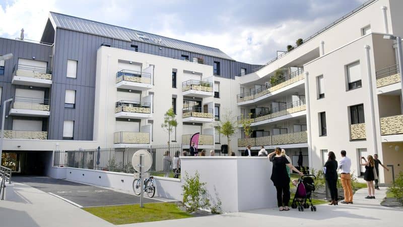 inauguration de la résidence Cours Lamartine, avec 26 nouveaux logements sociaux par le bailleur social Nantes Métropole Habitat