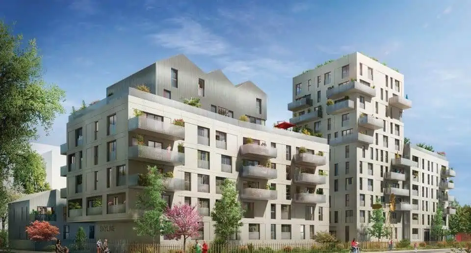 bâtiments de la résidence Skyline, à Ivry-sur-Seine (94)