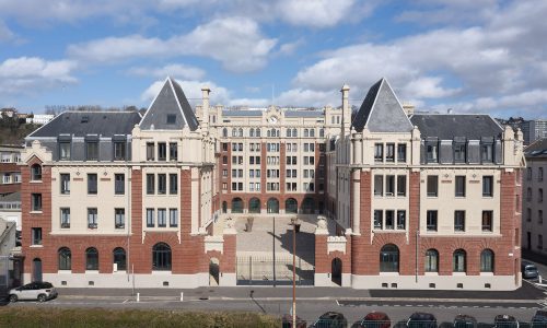 façades et cour intérieure de la résidence le Blason, au Havre (76)