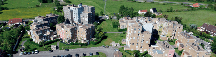 vue du quartier Degroote, à Téteghem-Coudekerque-Village (59)