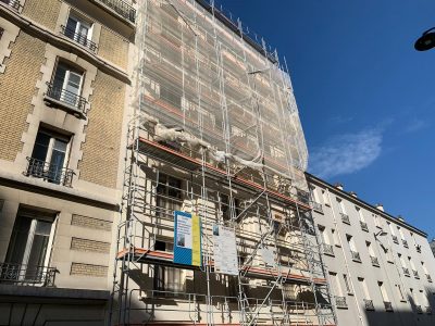 travaux des logements sociaux en pierre de taille, à Paris 15ème, par RIVP