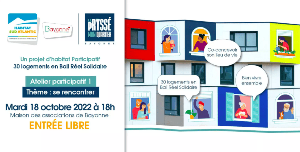 réunion d'information pour l'aménagement du futur quartier du Prissé, à Bayonne (64)