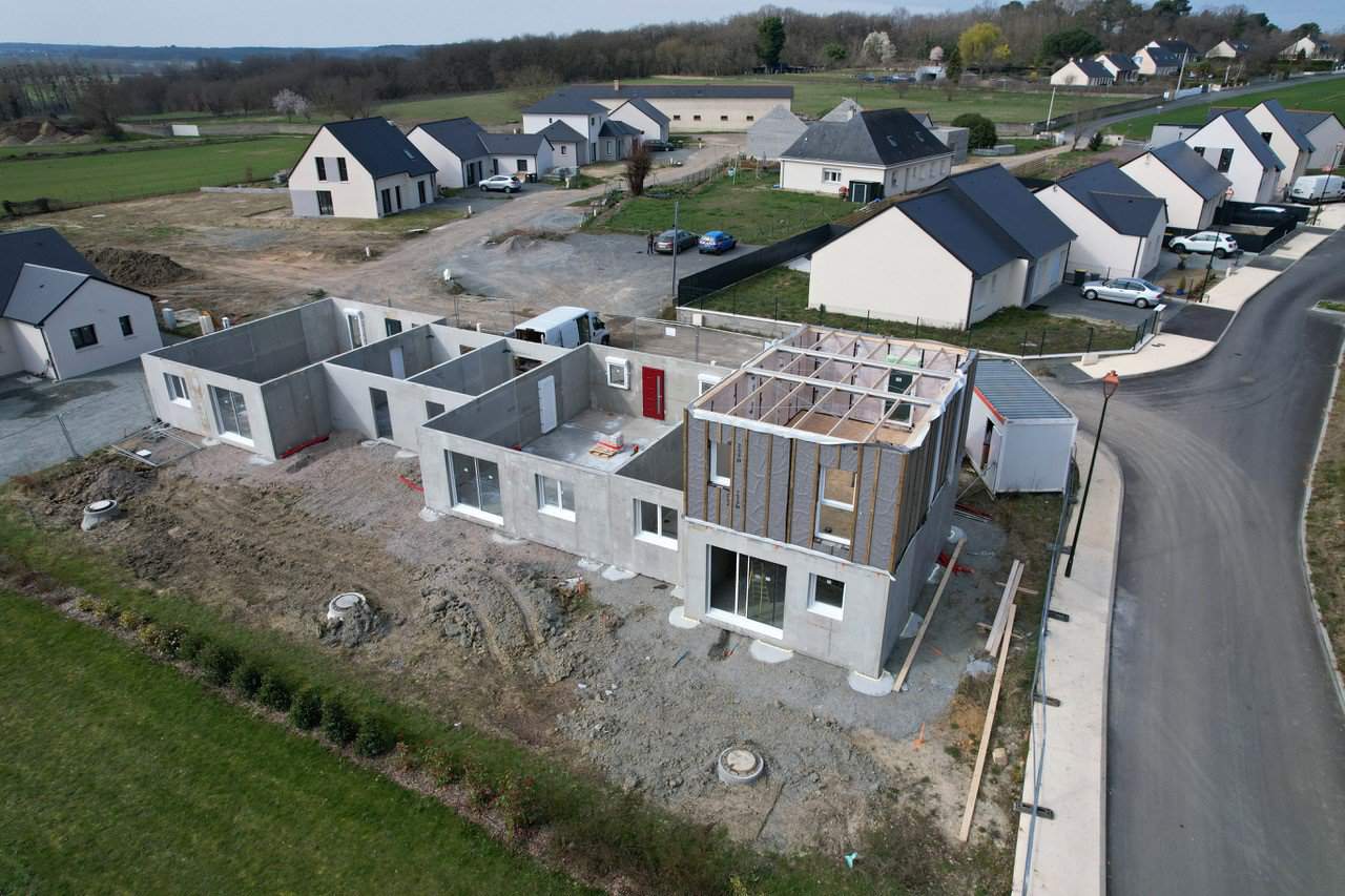 livraison de nouveaux logements sociaux construits hors site, à Distré (49) - Maine-et-Loire Habitat