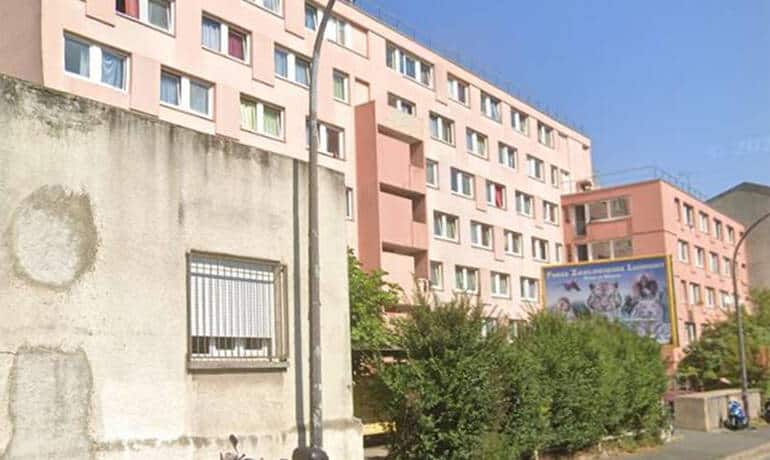 façade du foyer Michelet, à Ivry-sur-Seine (94)