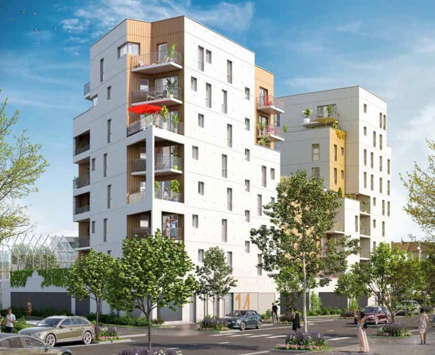 vue sur la résidence Crescendo par Vinci Immobilier, programme neuf en TVA réduite au Havre (76)