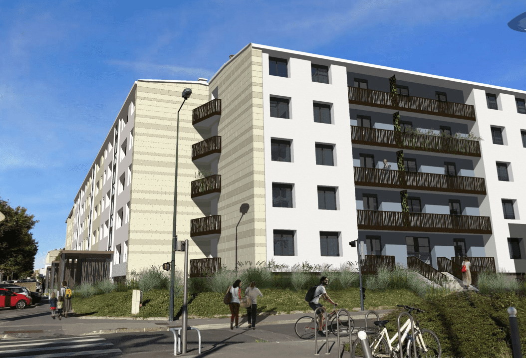 image Reims habitat : rénovation des immeubles du secteur Europe-Pommery