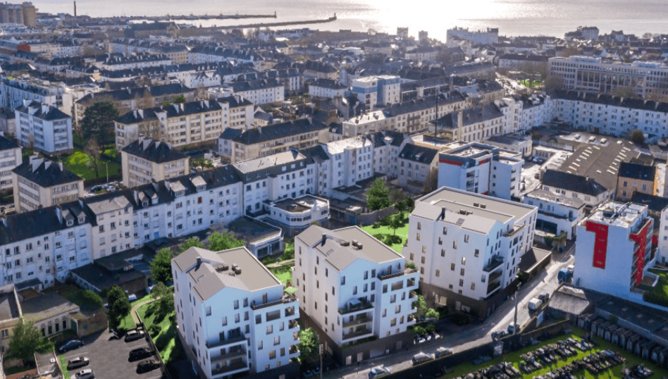 environnement de la Résidence « Cœur d’Escale » par VINCI Immobilier, à Saint-Nazaire (44)