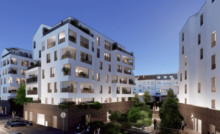 vue sur la résidence « Cœur d’Escale », avec des appartements à prix réduit à Saint-Nazaire (44)
