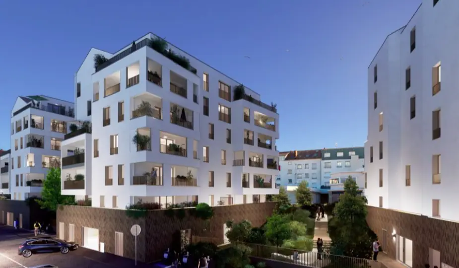 vue sur la résidence « Cœur d’Escale », avec des appartements à prix réduit à Saint-Nazaire (44)