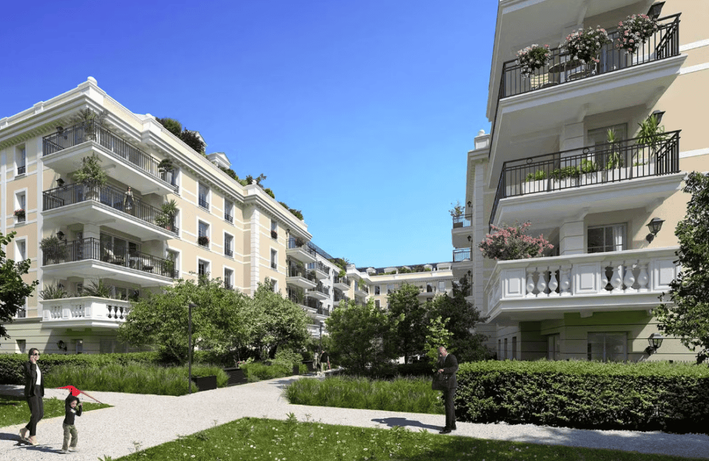 coeur d'ilot de la Résidence « 102 Avenue Aristide Briand », Le Blanc-Mesnil (93)