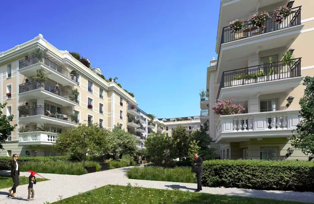 coeur d'ilot de la Résidence « 102 Avenue Aristide Briand », Le Blanc-Mesnil (93)